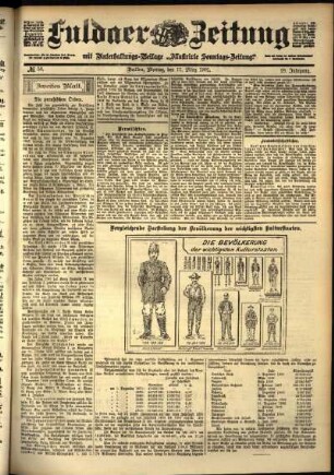 Zweite Ausgabe vom Montag, den 11. März 1901.