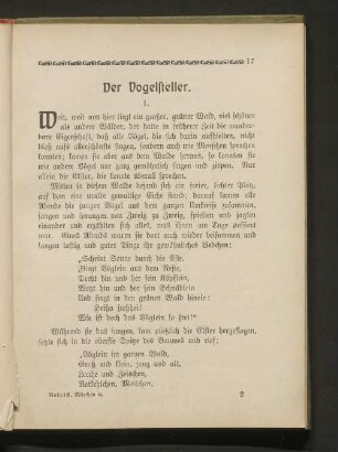 Der Vogelsteller