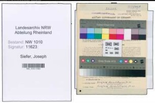 Entnazifizierung Joseph Siefer , geb. 14.05.1903 (Krim.polizist)
