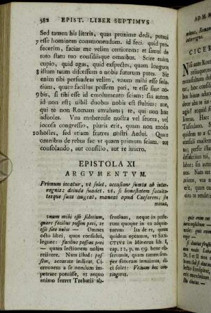 Epistola XI - Epistola XV