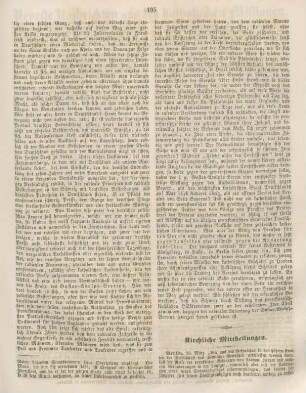 195-196 Kirchliche Mittheilungen