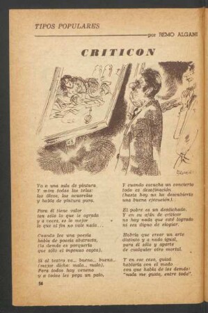 Criticon : Tipos populares