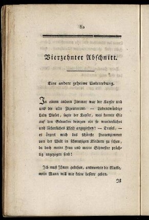 Vierzehnter Abschnitt.