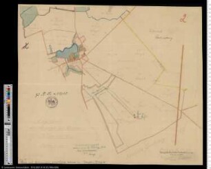 Lageplan der herzoglichen Domäne Wormsfelde