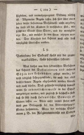 §. 3. Verbindung der Sokratik theils mit der grammatikalischen, theils historischen Lehrart.
