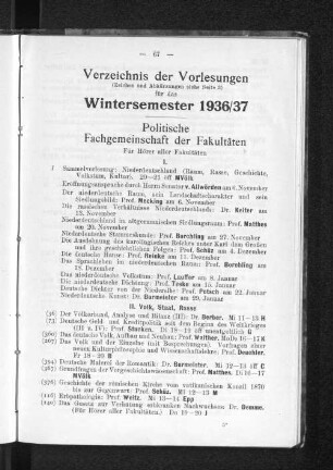 Politische Fachgemeinschaft der Fakultäten