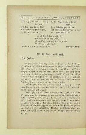 III. In Haus und Hof