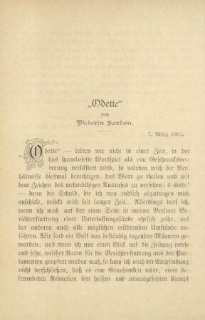 "Odette" von Victorin Sardou