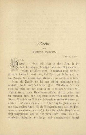 "Odette" von Victorin Sardou