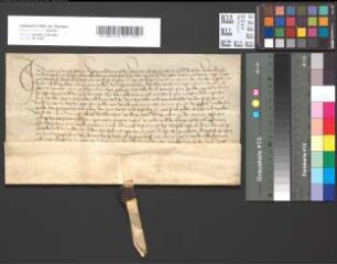 Revers des Grafen Bernhard zu Solms als Domkeppler und erzbischöflicher Rat.