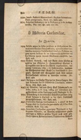 l) Historia Curlandiae.