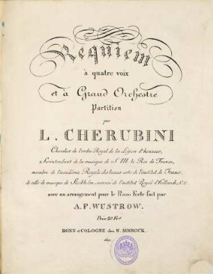 Requiem à quatre voix et à grand orchestre