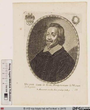 Bildnis Hugo Eberhard (Frhr., 1630 Graf Cratz von Scharfenstein), 1654-63 Fürstbischof von Worms