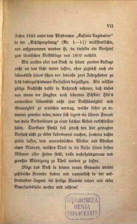 Bilder aus den Kriegszeiten Tirols : geschichtliche u. poetische Erzählungen