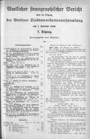 Sitzung 7, 7. Februar 1929