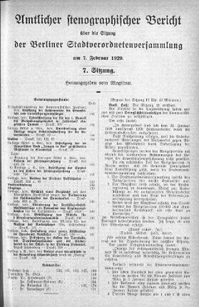 Sitzung 7, 7. Februar 1929
