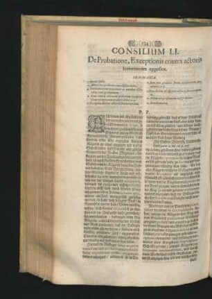 Consilium LI - Consilium LX.