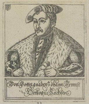 Bildnis des Johann Ernnst zu Sachsen