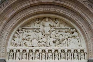 Frankreich. Bourgogne. Saone et Loire. Macon. Kirche Saint Pierre. 19 Jahrhundert. Portal