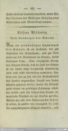 Eilfter Abschnitt. Vom Ausmerzen der Schaafe