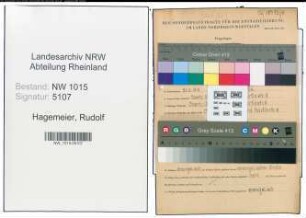 Entnazifizierung Rudolf Hagemeier , geb. 21.06.1911 (Baecker)