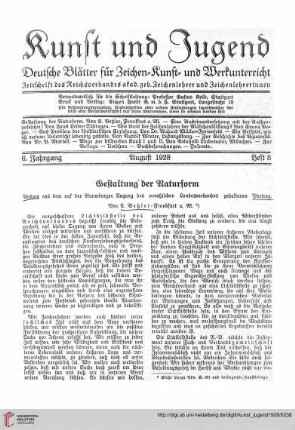 Heft 8 (August 1928)