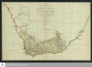 Charte der Südspitze Africa's und der Colonie vom Vorgebirge der guten Hoffnung