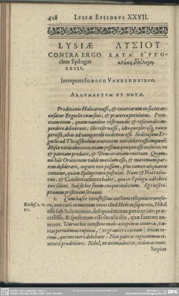 [Oratio XXVII. Contra Ergoclem Epilogus]