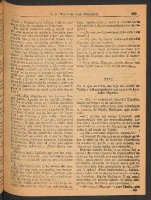 XXVI - En el que se trata del hijo del conde de Valois y del alojamiento que encontró Lancelot Bigorne.