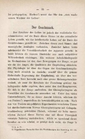 Der Geschmack.