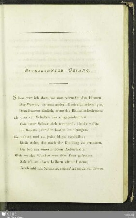 Sechszehnter Gesang