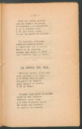 La senda del mal