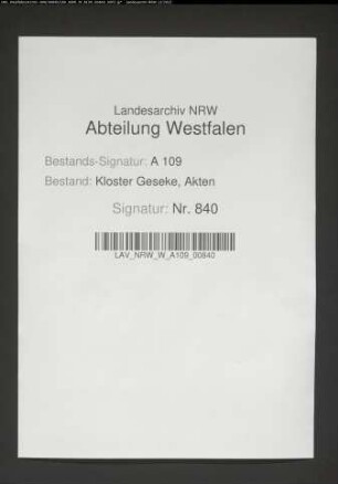 Rechnung des Kammeramtes.