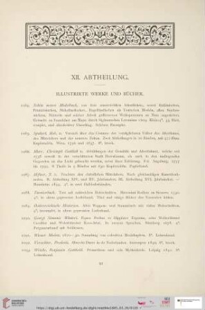 XII. Abtheilung (Nr. 1084 - 1139)