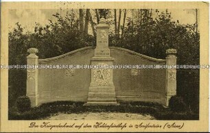 Denkmal auf dem deutschen Soldatenfriedhof in Amifontaine