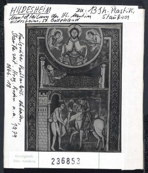 Hildesheim, St. Godehard: Mantelteilung des Hl. Martin