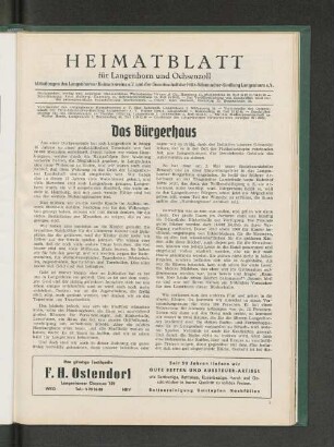 Das Bürgerhaus