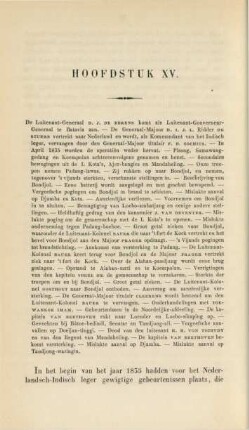 Hoofdstuk XV. De luitenant-generaal D. J. de Eerens komt als luitenant-gouverneur-generaal te Batavia aan. - ...