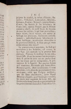 61-72, Le gouvernement populaire, le seul ...