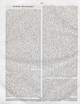536 Kirchliche Mittheilungen