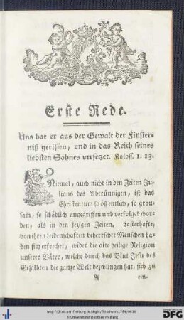 Erste Rede.