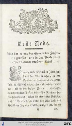Erste Rede.