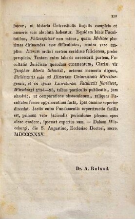 Series et vitae professorum ss. theologiae, qui Wirceburgi a fundata academia per divum Julium usque in annum MDCCCXXXIV docuerunt : accedunt analecta ad historiam ejusdem ss. facultatis, in quibus statuta antiqua divi Julii nondum edita