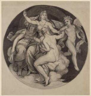Die drei Parzen und Cupido