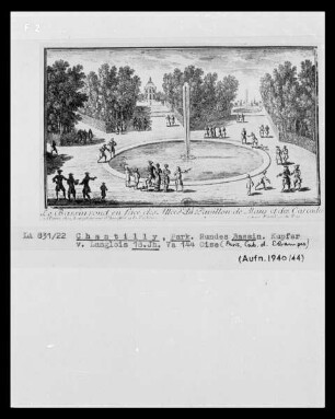 Chantilly, Park, Rundes Bassin
