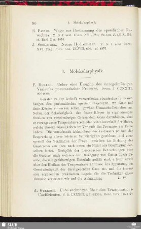 3. Molekularphysik