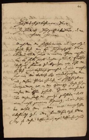Brief von Christoph August Heumann an Johann Friedrich von Uffenbach. Göttingen, 8.2.1734