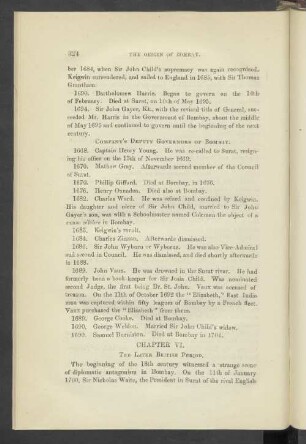 Chapter VI. The Later British Period
