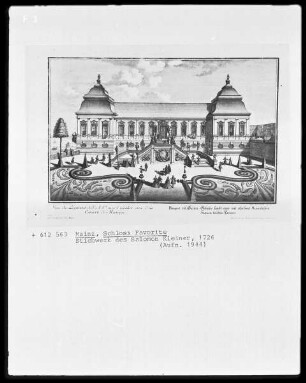 Mainz, Stichwerk zum Schloss Favorite: Das Rheinschlösschen