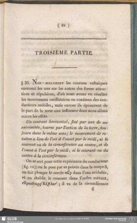 Troisième Partie